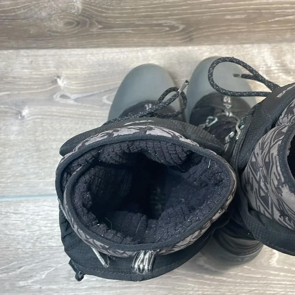 Teva Jordanelle Thinsulate -25f Waterproof Black Gray Women’s Sz 7 Winter Boots